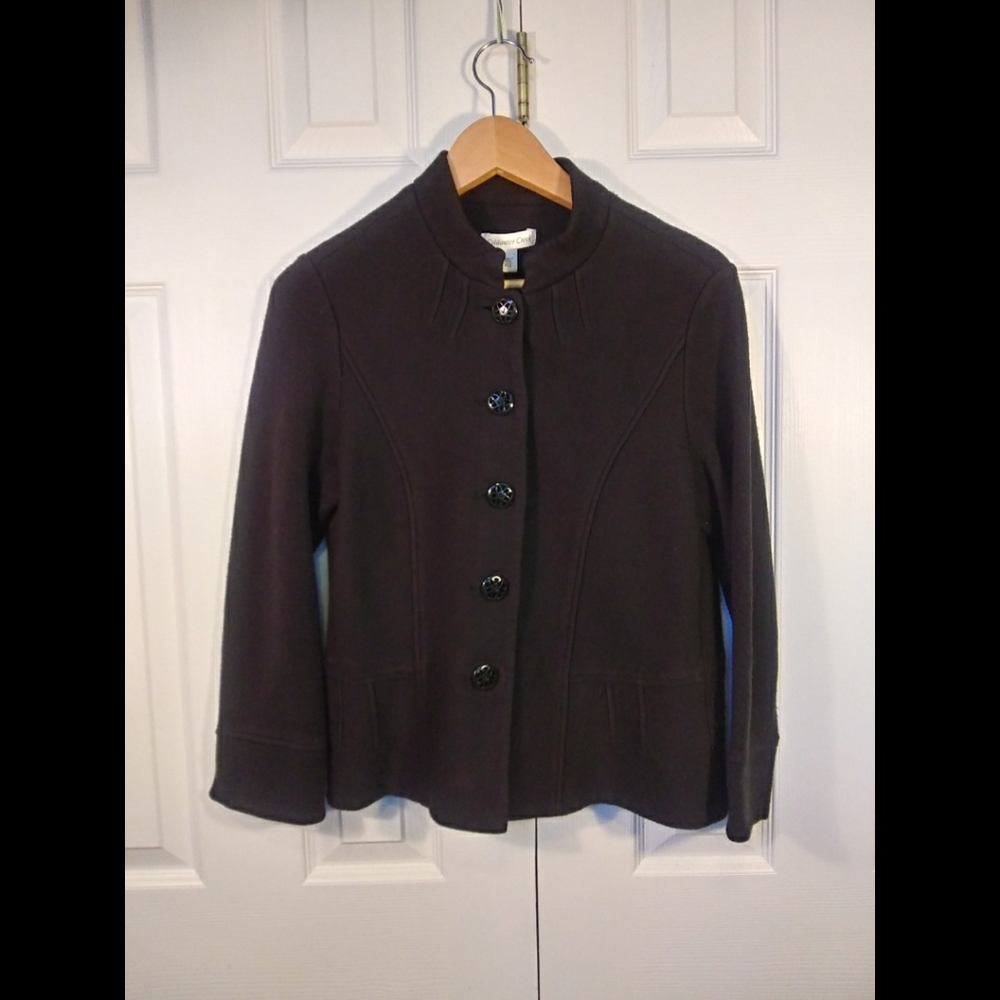 Cold water creek ,Soft, black blazer button up
